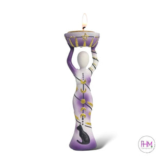 🌙 Moon Goddess Tealight Candle Holder