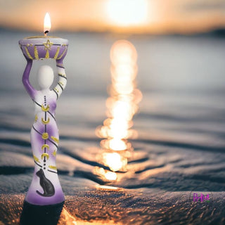 🌙 Moon Goddess Tealight Candle Holder