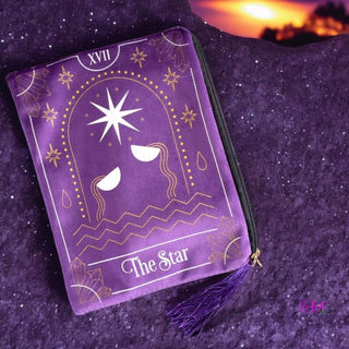 Moonlight Dreams Velvet Zipper Tarot Pouch 🌙✨