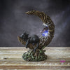 Moons Wisdom Black Cat Statue 🐈‍⬛🌙