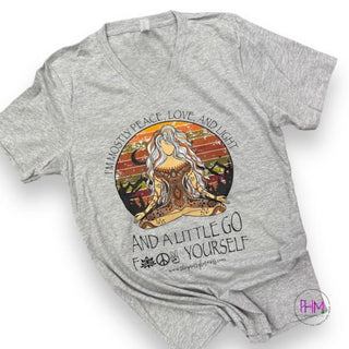 Mostly Peace Love and Light Graphic T ✌🏼 - shirt