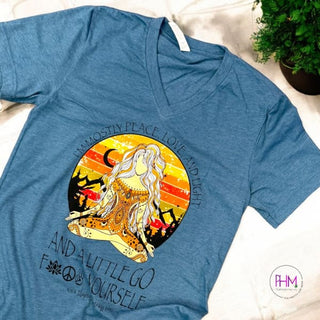 Mostly Peace Love and Light Graphic T ✌🏼 - shirt