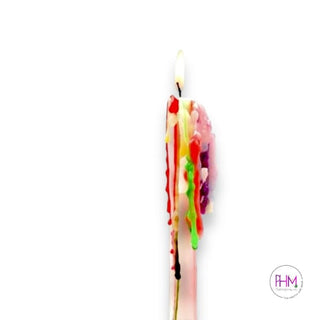 Multi-Color Drip Candles - Candle