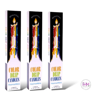 Multi-Color Drip Candles - Candle