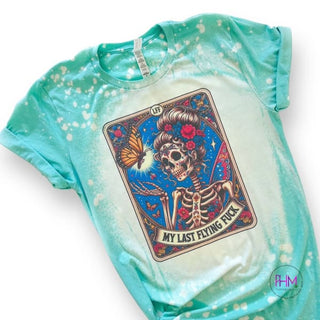 My Last Flying Fuck Tarot Bleached Shirt 🔮