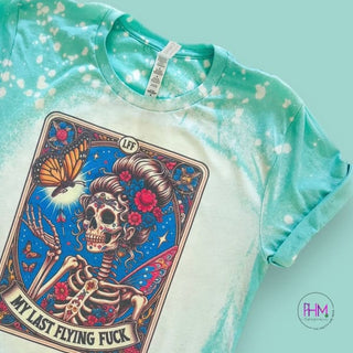 My Last Flying Fuck Tarot Bleached Shirt 🔮