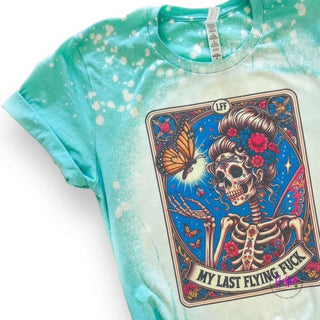 My Last Flying Fuck Tarot Bleached Shirt 🔮