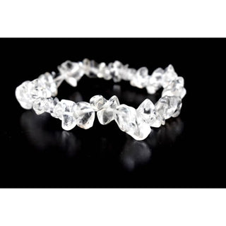 Mystical Clear Quartz Gemstone Crystal Chip Bracelet 💫