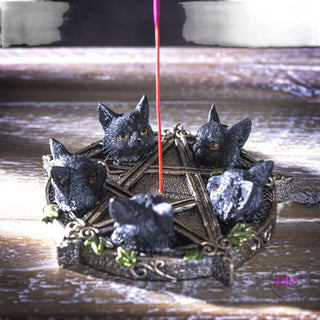 Mystical Familiar Pentagram Incense Burner 🐈‍⬛ - Done