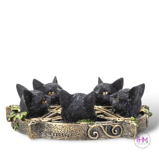 Mystical Familiar Pentagram Incense Burner 🐈‍⬛ - Done