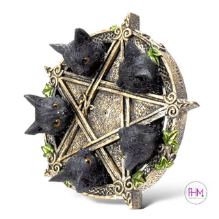 Mystical Familiar Pentagram Incense Burner 🐈‍⬛ - Done