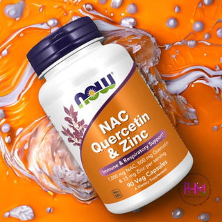 NAC Quercetin & Zinc Veg Capsules | Now Foods