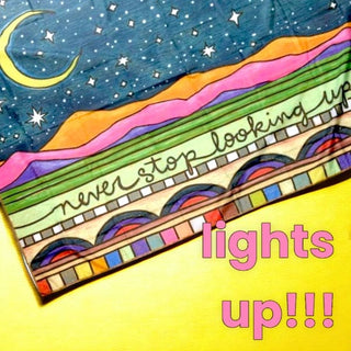 Never Stop Looking Up Light Tapestry