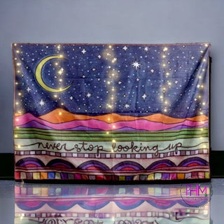 Never Stop Looking Up Light Tapestry
