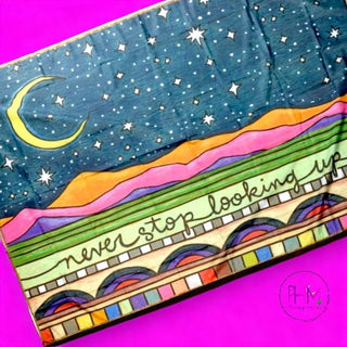 Never Stop Looking Up Light Tapestry