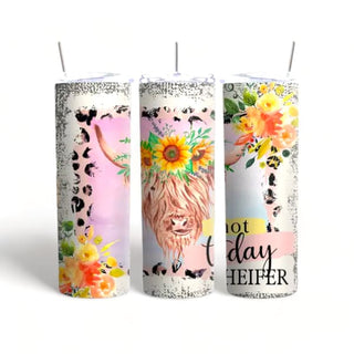Not Today Heffer Skinny Tumbler - Tumblers