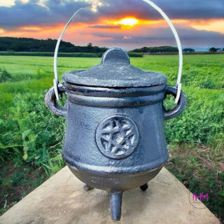 Old Days Vintage Cast Iron Cauldron with Lid ✨🔮 - Cauldon
