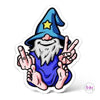 Peace &amp; F Yourself Wizard Sticker