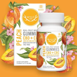 PEACH CBC Gummies | WYLD CBD 🤘🏻