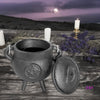 Pentacle Cast Iron Cauldron with Lid ✨🔮 - Cauldon