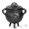 Pentacle Cast Iron Cauldron with Lid ✨🔮 - Cauldon
