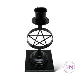 Pentacle Iron Candle Holder