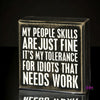 People Skills Box Sign ❤️