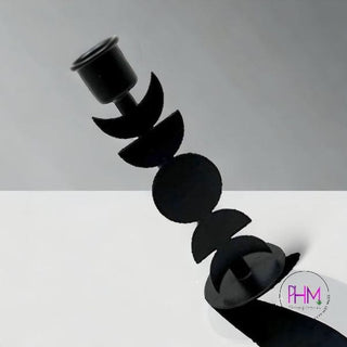 Phases of the Moon Iron Candle Holder - candle holders