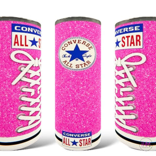 Pink Sparkles Skinny Tumbler - Drink Ware
