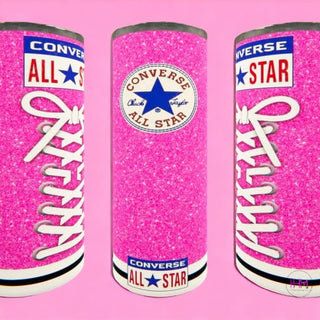 Pink Sparkles Skinny Tumbler - Drink Ware