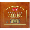 Precious Amber Incense Cones | HEM