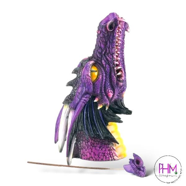 *Purple Dragons Head Incense Burner