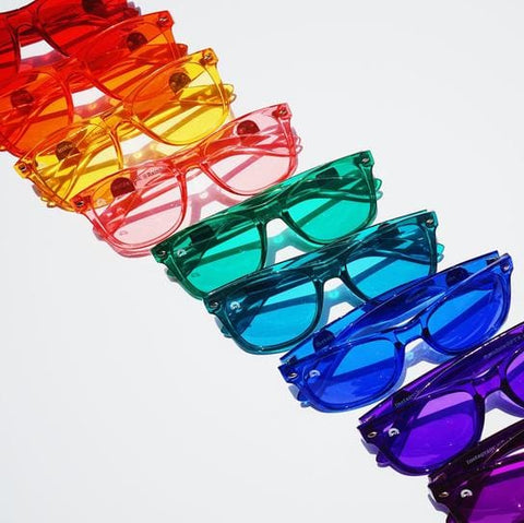 Translucent Chakra Sunglasses by Rainbow OPTX