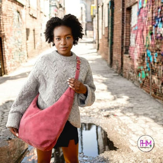 Rochelle Suede Hobo Bag | Joy Susan 🖤