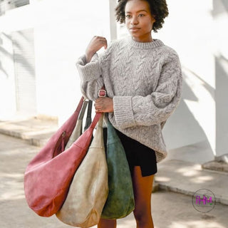 Rochelle Suede Hobo Bag | Joy Susan 🖤