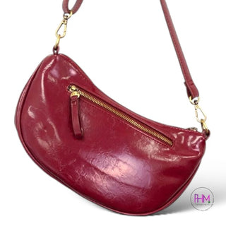 Rosalind Glossy Crossbody Bag | Joy Susan 🖤 - Fuchsia