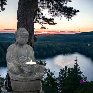 Sacred Buddha Volcanic Stone Statue 🪬