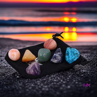 Sacred Chakra Wellness Stone Kit 🪷 - Crystals