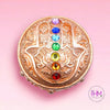 Sacred Hamsa Crystal Chakra Box - trinket box