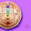 Sacred Hamsa Crystal Chakra Box - trinket box