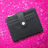 Sam Mini Snap Wallet &amp; Card Holder - Black