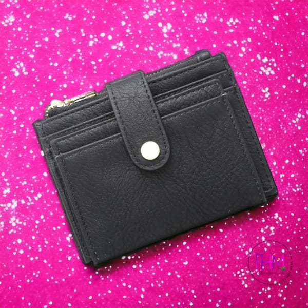 Sam Mini Snap Wallet & Card Holder - Purple