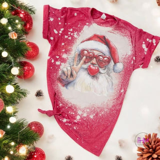 Santa Baby 🎅🏼 Bleached Tee - Boutique Clothing