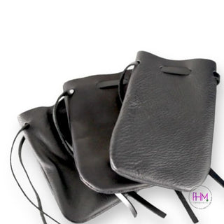 Shaman Black Leather Medicine Bag 🌙