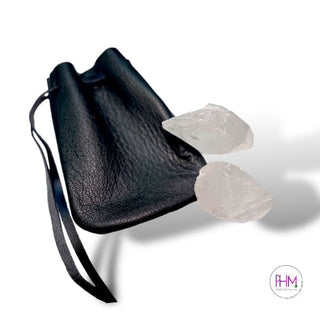 Shaman Black Leather Medicine Bag 🌙