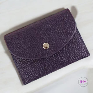 Simple & Chic Pebble Vegan Leather Cardholder Wallet 💳