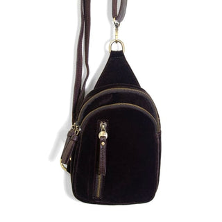 Skyler Sling Bag | Joy Susan 🖤 - Espresso Velvet - purse