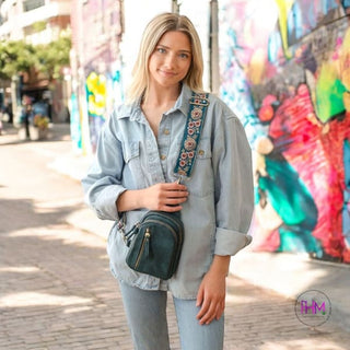 Skyler Sling Bag | Joy Susan 🖤 - Deep Teal - purse