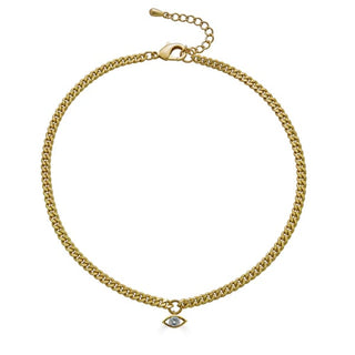 Small Evil Eye Crystal Necklace | Loni Paul - Jewelry