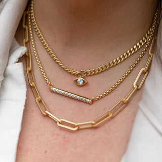 Small Evil Eye Crystal Necklace | Loni Paul - Jewelry